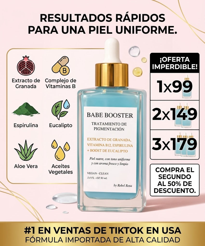 Babe Booster - Sérum corporal para una piel suave y de apariencia más uniforme