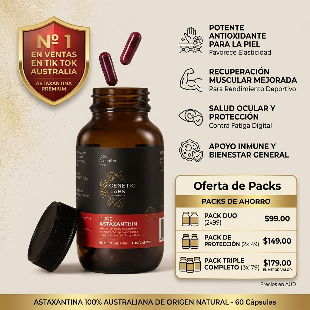 Pure Astaxantina - Capsulas Blandas (60 capsulas)