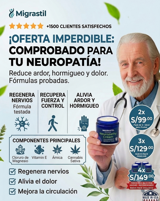 Pack de 2: Neuropathy™ Migrastil (Para el dolor Nervioso)