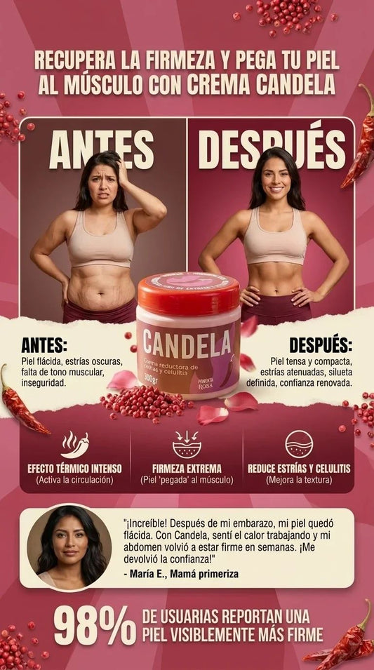 CANDELA CREMA - Elimina la celulities y estrias